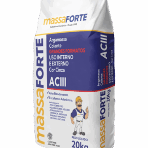 Argamassa Massaforte ACIII - Cinza - Grandes formatos